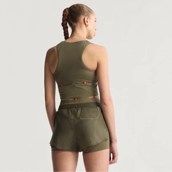 Adidas Women’s NWT ADI365 Hermanos Koumori Running Crop Tank Top Medium Pockets - Picture 2 of 9